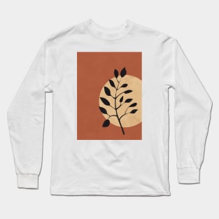 Simple Minimal Boho - Botanical Leaves 1 Long Sleeve T-Shirt